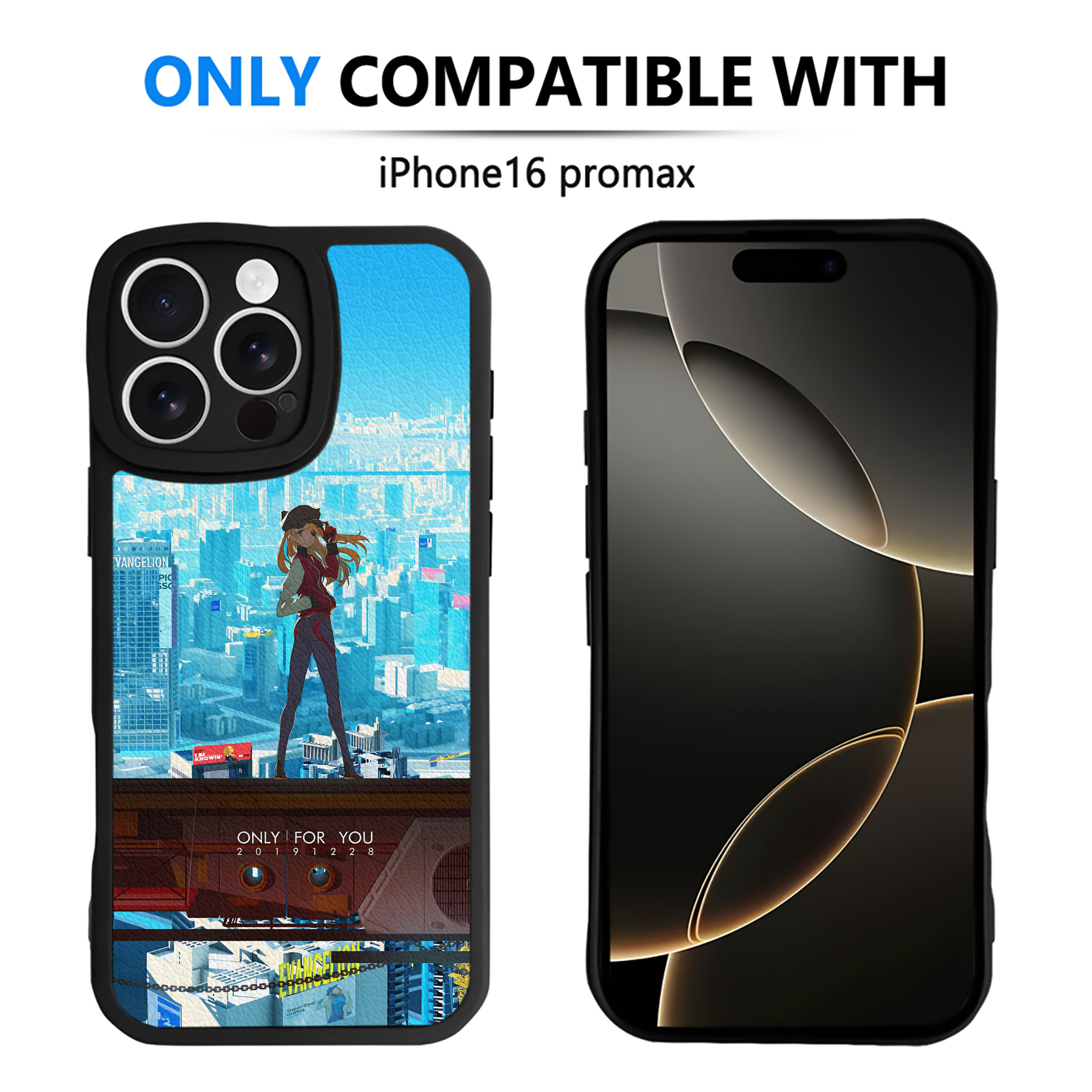 （画像用） EVA 新世紀エヴァンゲリオン 【iPhone 16シリーズ対応】シリコンスマホケース（レザー調） 材質：シリコン